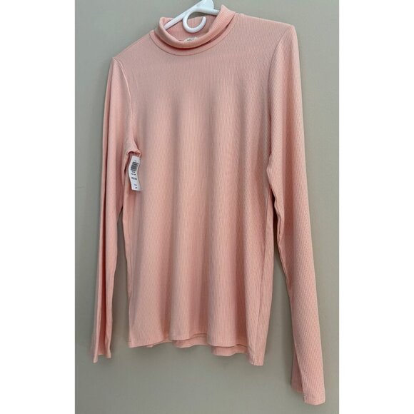 Wilfred NWT Only Hip Coral Blush Pink Fitted Ribbed Turtleneck Size XL - Picture 4 of 14
